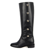 Amarillide, black - wide calf boots, large fit boots, calf fitting boots, narrow calf boots