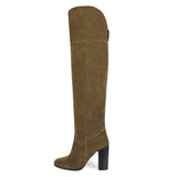 Lunaria suede, sand - wide calf boots, large fit boots, calf fitting boots, narrow calf boots