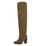 Lunaria suede, sand - wide calf boots, large fit boots, calf fitting boots, narrow calf boots
