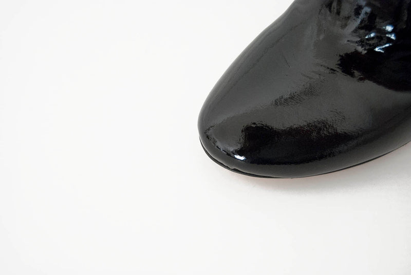 Lux, black - wide calf boots, large fit boots, calf fitting boots, narrow calf boots